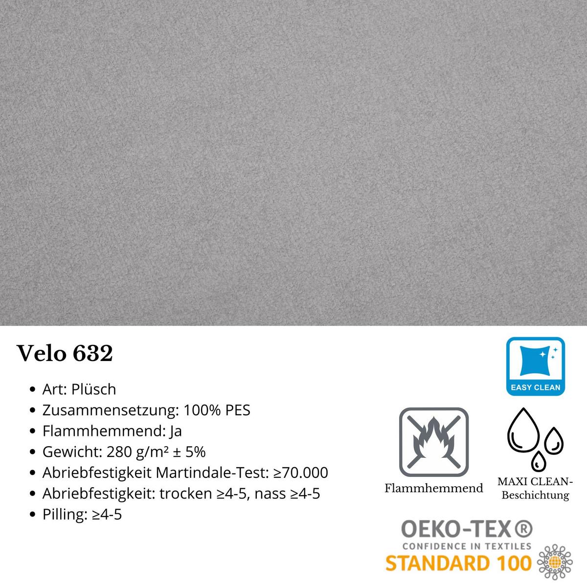 ECKSOFA Draco L hellgrau links - Chromfarben/Hellgrau, Textil/Metall (267/186cm) - Beautysofa