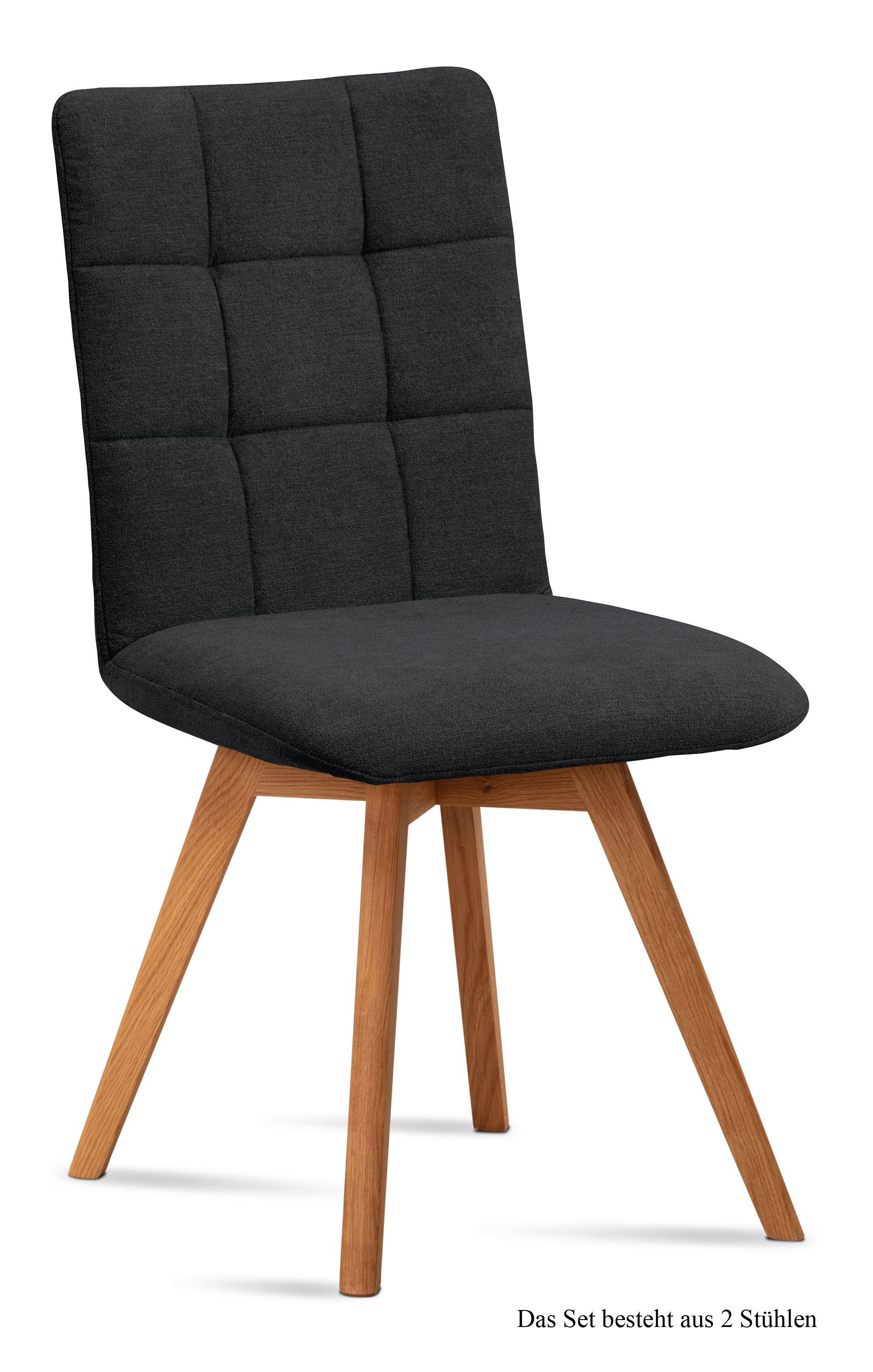 ESSZIMMERSTUHL (2er-Set) Dinny 47x91x60 Eiche geölt/Anthrazit - Eichefarben/Anthrazit, Kunststoff (60/91/47cm) - 58aufmkessel