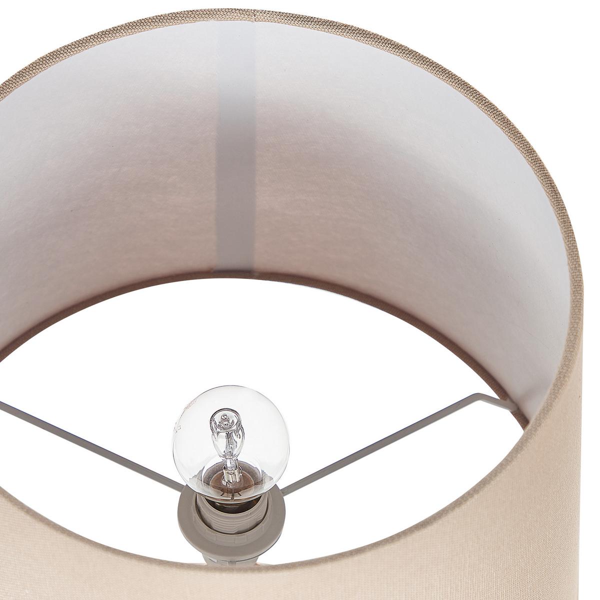 TISCHLAMPE Wari 29/29/47 cm - Beige, Keramik (29/29/47cm) - Beliani