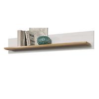 WANDBOARD Pinie weiß, Eiche Artisan 146 x 25 cm, Wandregal Landhaus-Stil - Weiß/Eiche Artisan, Holzwerkstoff (146/25/21cm) - Top.Furn