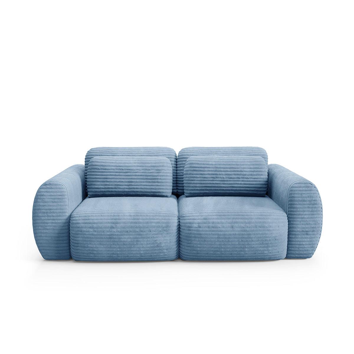 SOFA Camilla 3 Sitzplätze Hellblau - Blau, Holz (266/95/121cm) - Petits-meubles