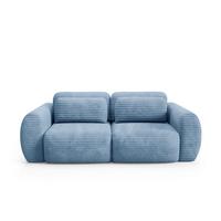 SOFA Camilla 3 Sitzplätze Hellblau - Blau, Holz (266/95/121cm) - Petits-meubles