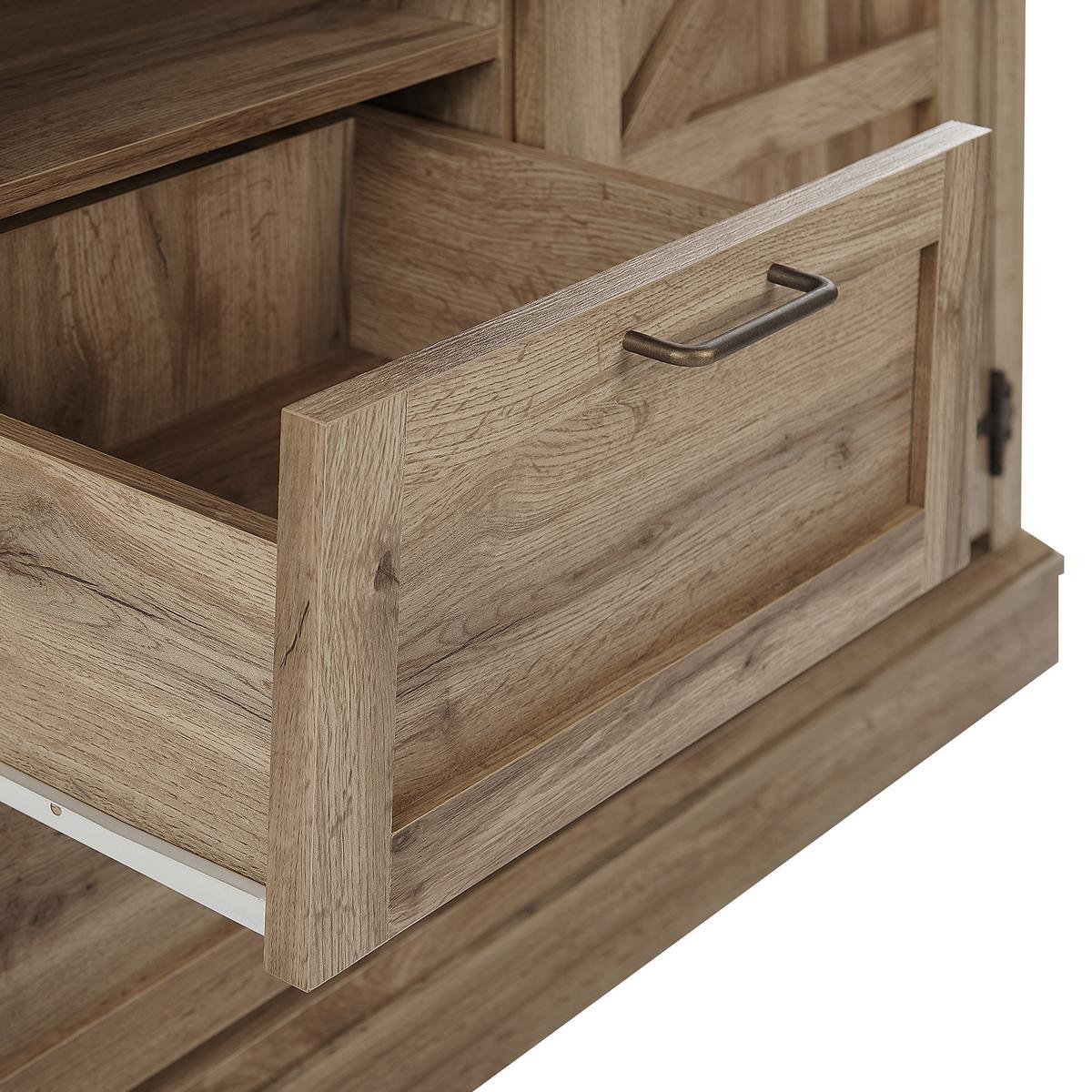 SIDEBOARD Hellbraun Toronto - Braun, Holzwerkstoff (101/79/40cm) - Beliani