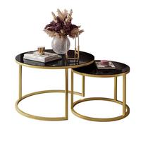 COUCHTISCH 2-in-1 CIRI GLASS mit Glasplatte matt gold - Goldfarben/Schwarz, Glas (70/70/47cm) - Lookway
