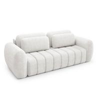 SOFA Cesar 3 Sitzplätze Weiß - Weiß, Holz (266/95/110cm) - Petits-meubles