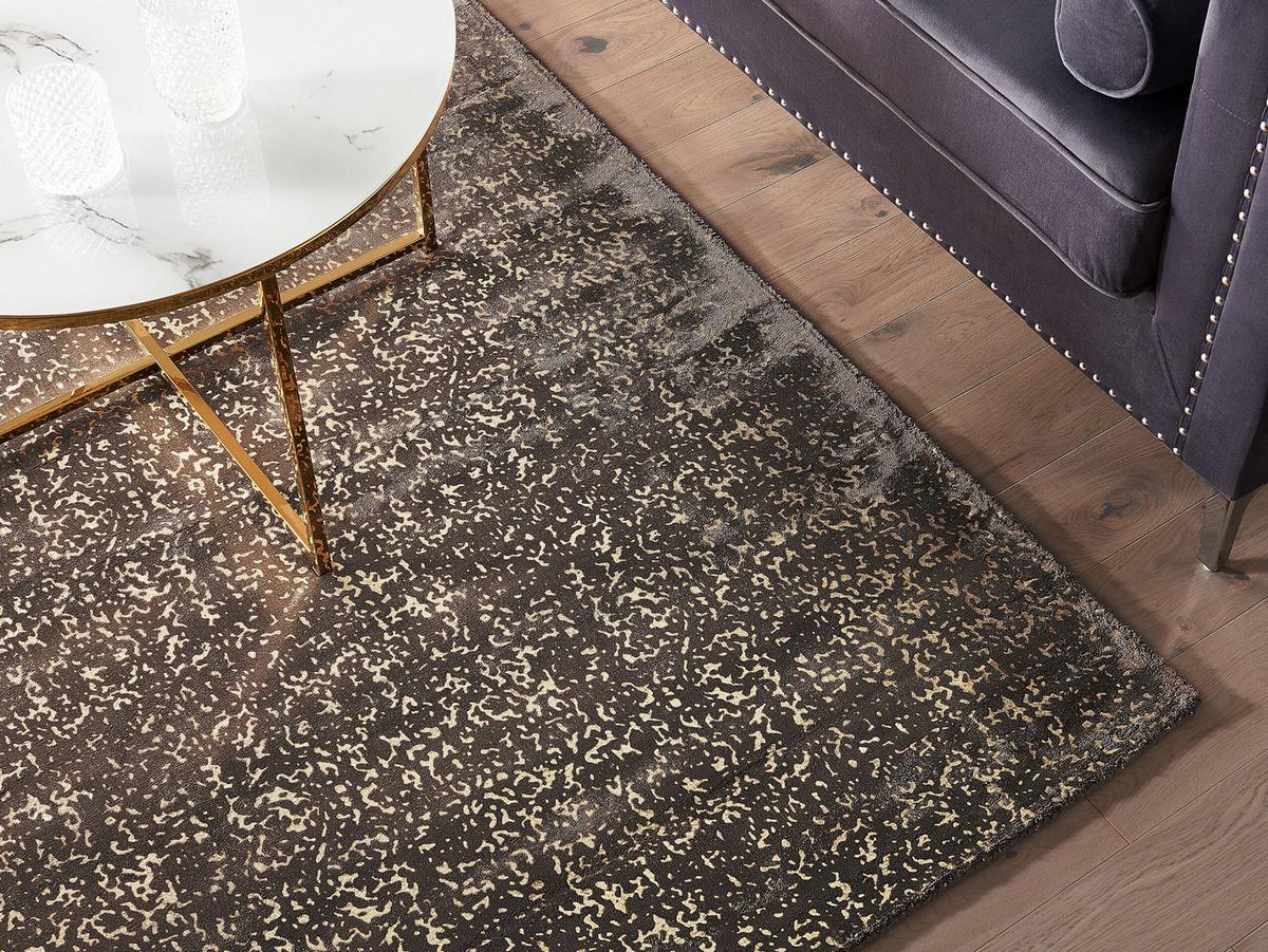 KURZFLOR-TEPPICH Esel 200/140 cm - Grau, Naturmaterialien (140/200cm) - Beliani
