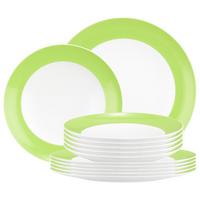 TAFELSERVICE Liberty Pure Colors Lime Green 12-tlg. - Grün, Keramik (2/2/2cm) - Seltmann Weiden