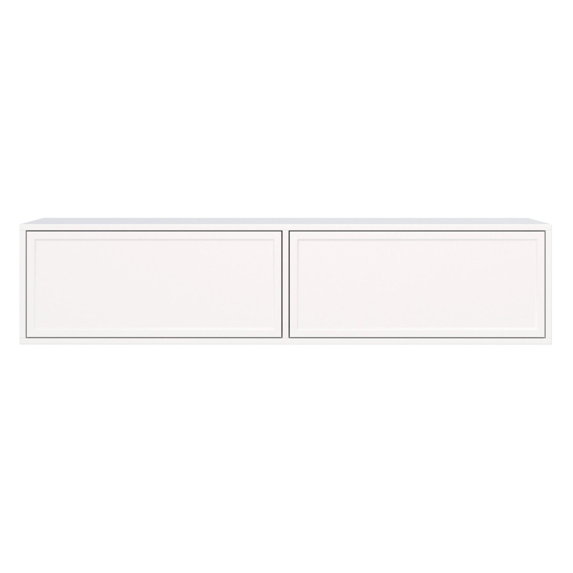 TV-HÄNGEBOARD Velveto 2-türig, Weiß, 140 cm - Weiß, Holzwerkstoff (140/30/30cm) - Selsey