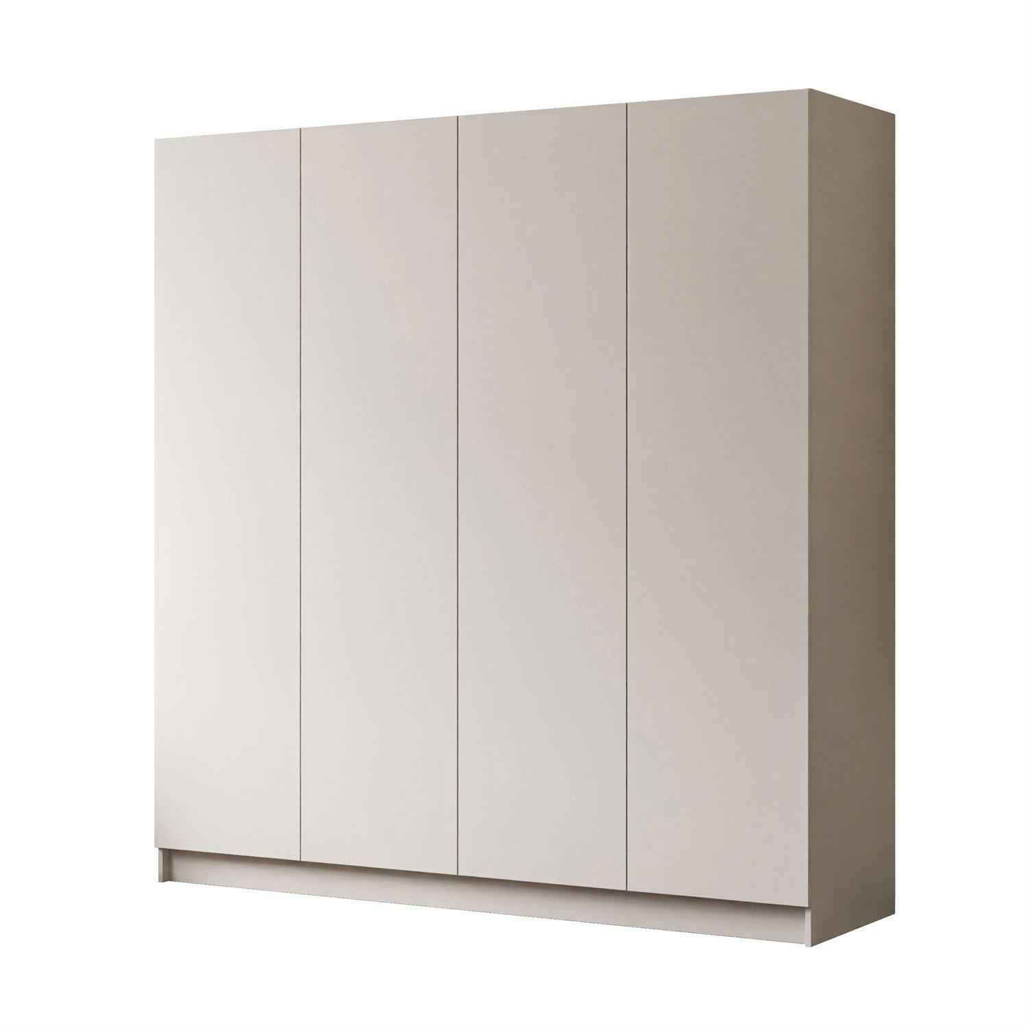 KLEIDERSCHRANK AUREL 4D in KASCHMIR - Kaschmir/Beige, Holzwerkstoff (200/200/57cm) - Lookway