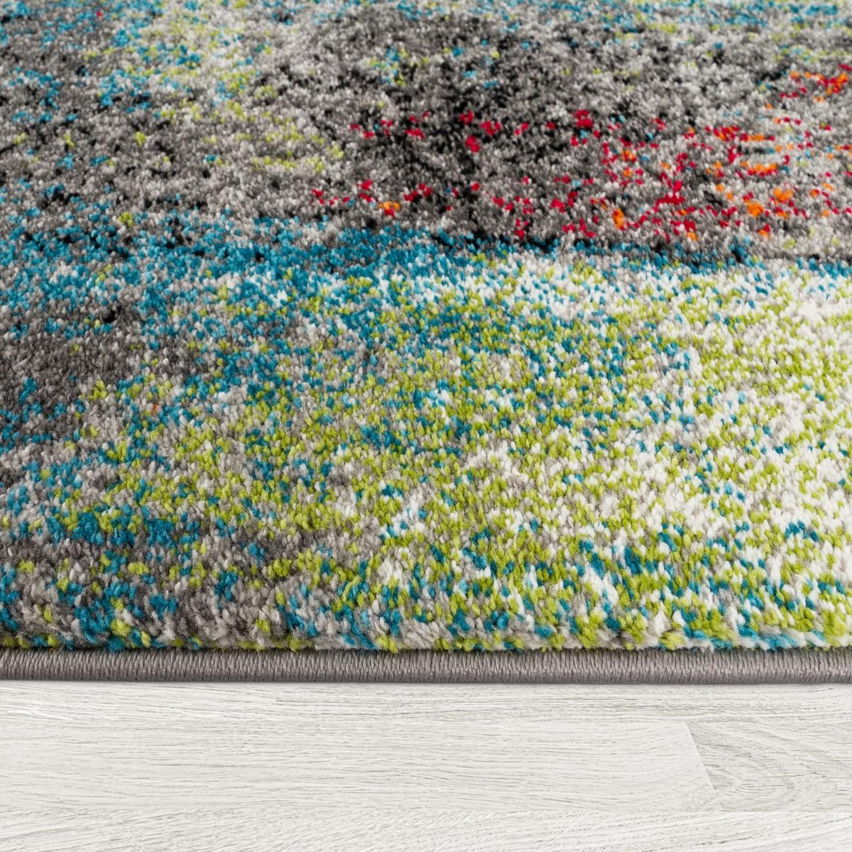 KURZFLORTEPPICH, mit Farbverlauf, aus Polypropylen, Florhöhe 12 mm, Mehrfarbig, 120 x 170 cm - Multicolor, Textil (170/120cm) - KADIMA DESIGN
