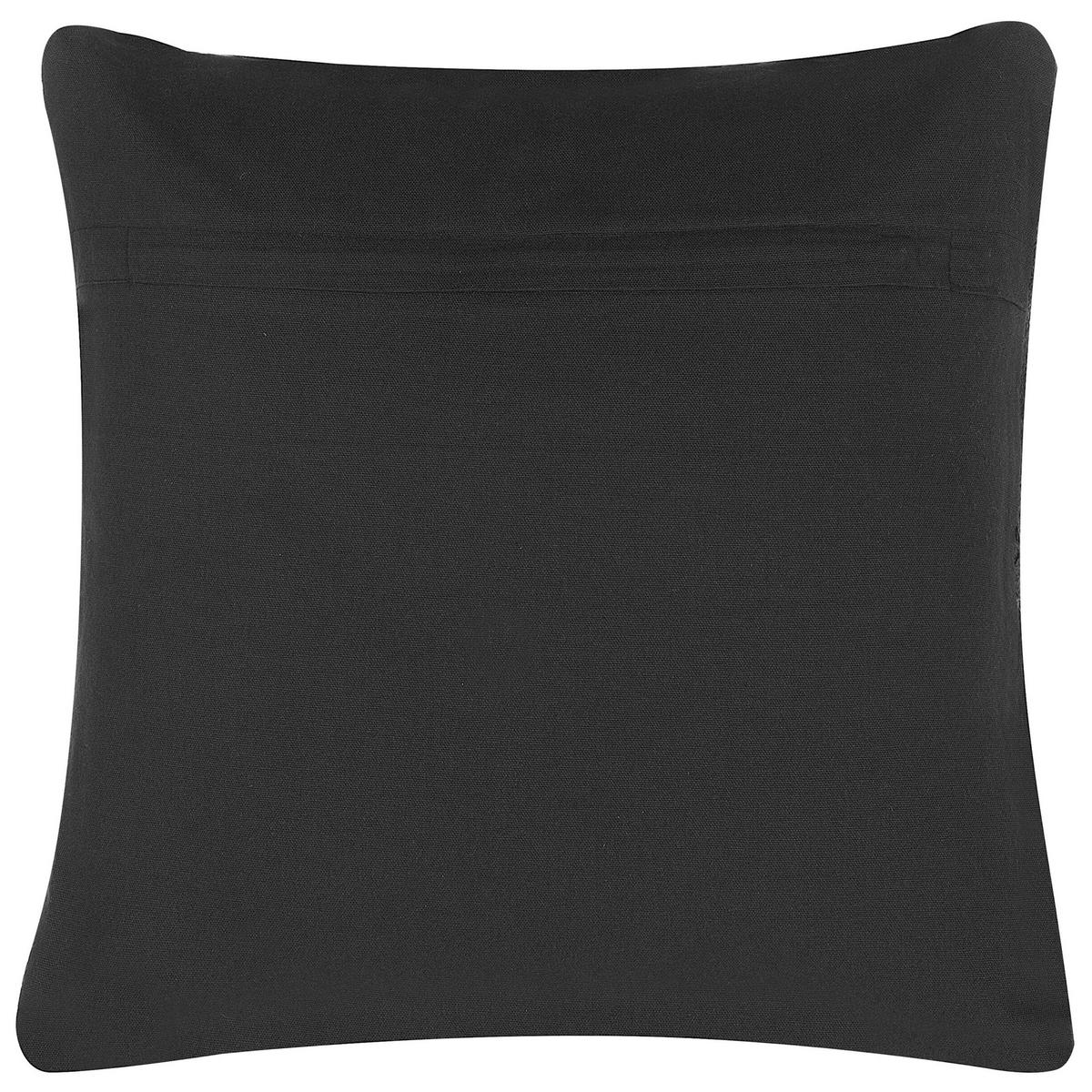 DEKOKISSEN Dunkelgrau 45/45 cm Paika - Dunkelgrau, Naturmaterialien/Textil (45/45cm) - Beliani