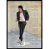 POSTER Michael Jackson. A4 Rahmenlos - Klar, Papier (29.7/5/21cm) - Nacnic