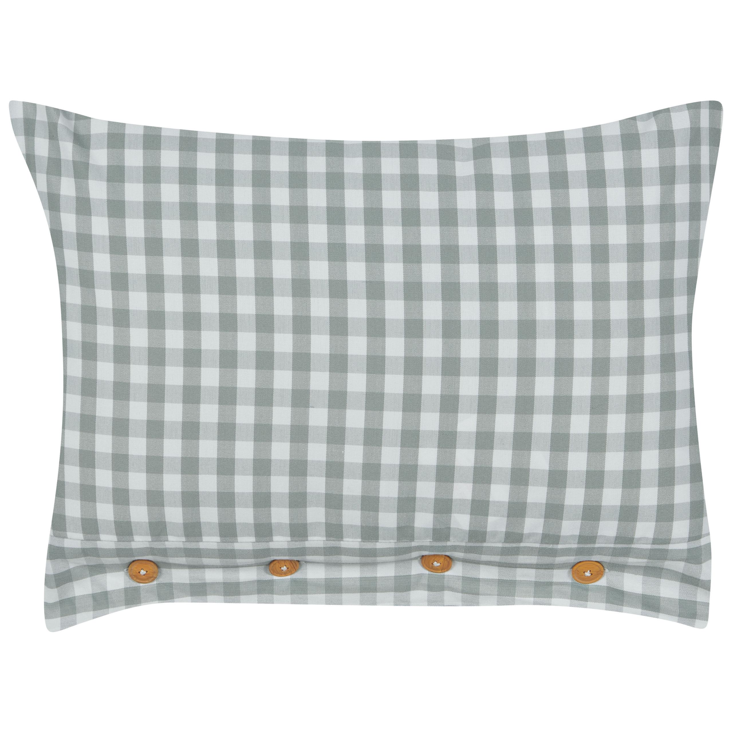 DEKOKISSEN Mintgrün 40/60 cm Talya - Weiß/Braun, Textil (60/40cm) - Beliani
