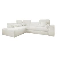 ECKSCHLAFSOFA Vito VII, Seite: Links - Creme, Holz/Textil (276/214cm) - MIRJAN24