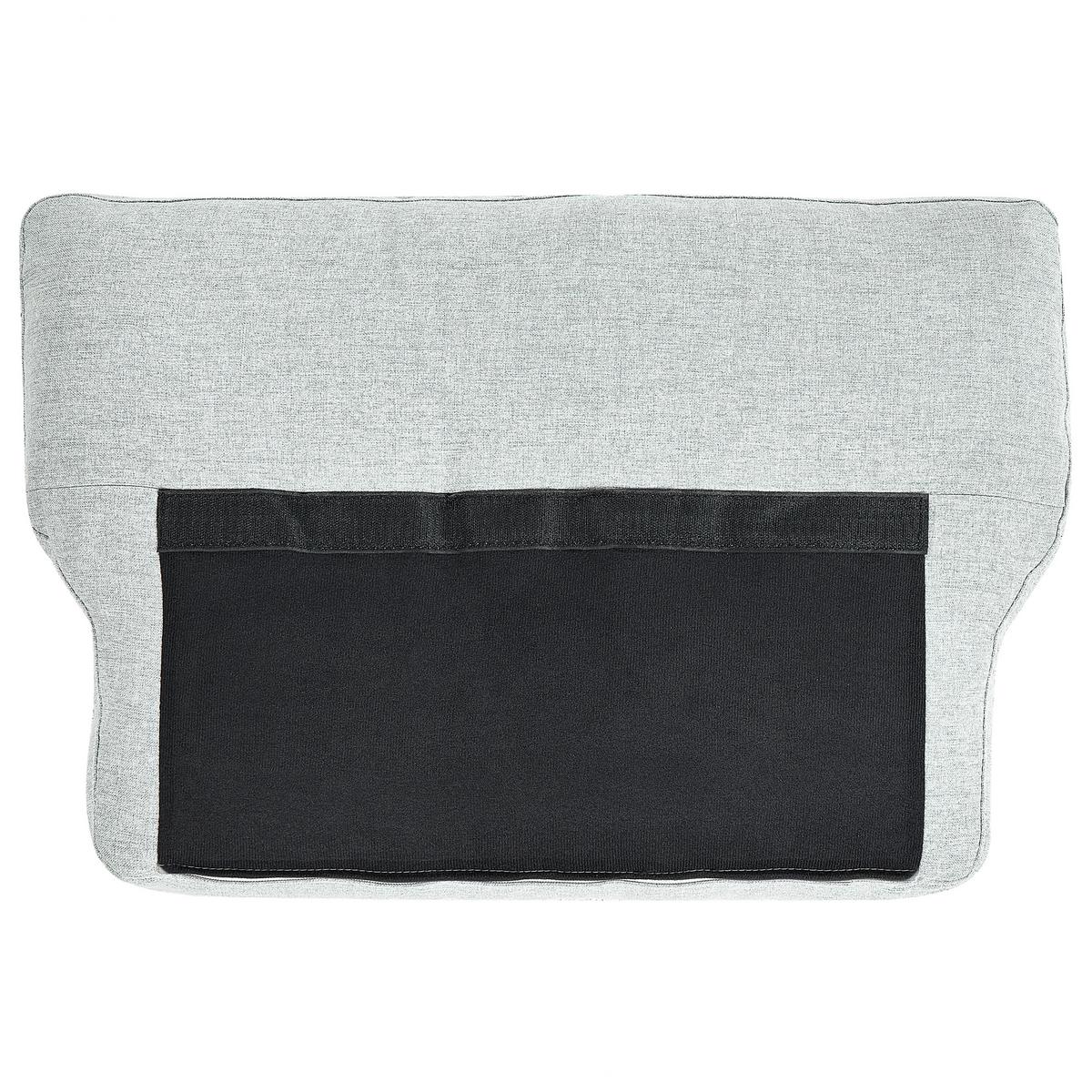 SESSEL Polsterbezug Grau Vietas - Grau, Textil/Metall (85/88/67cm) - Beliani