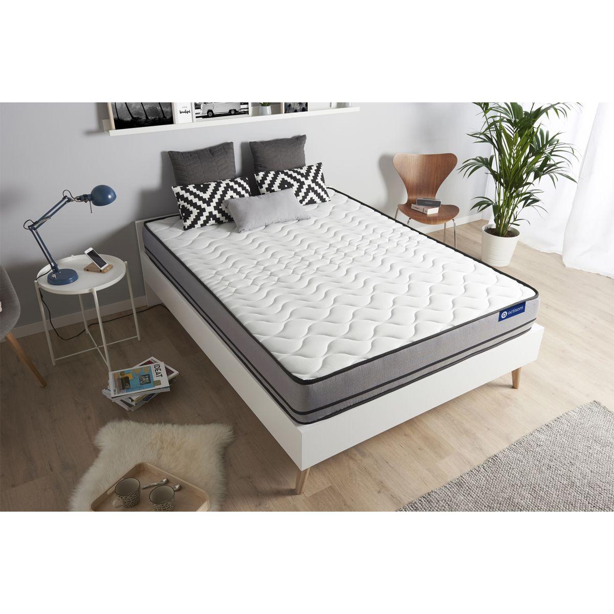 MATRATZE Actimemo night Memory-Schaum 80 x 200 cm h4 - Weiß, Textil (80/200cm) - ACTISOM