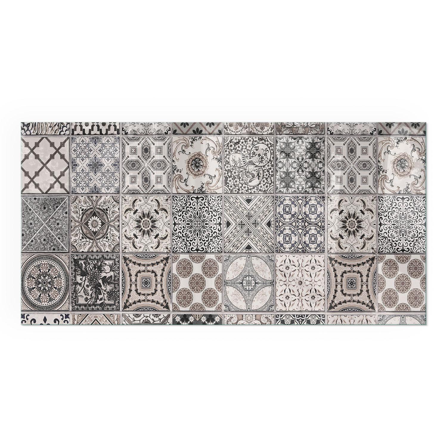 GLASPLATTE für Kamin 120x60 cm - Schwarz, Glas (120/60/0.4cm) - TULUP