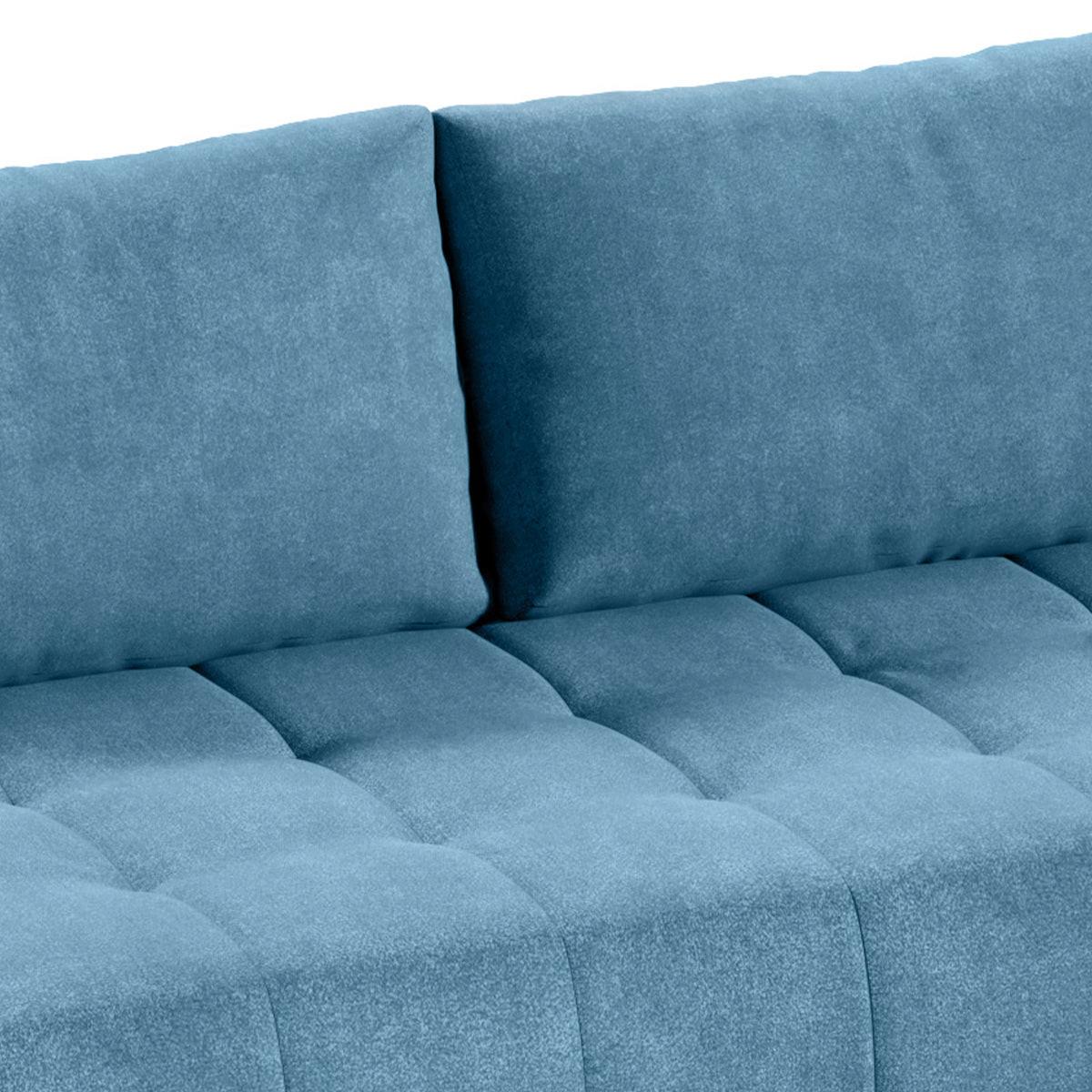 ECKSOFA Jonas 4 Sitzplätze Blau - Blau, Holzwerkstoff (265/185cm) - Petits-meubles