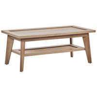 COUCHTISCH heller Holzfarbton 100/50 cm Simla - Hellbraun, Holzwerkstoff (50/100/40cm) - Beliani