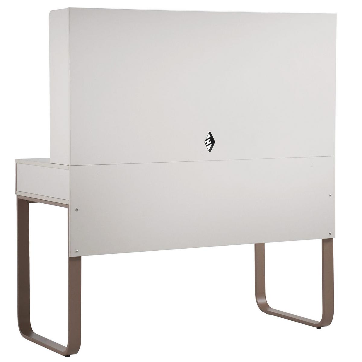 SCHREIBTISCH Boreo für Jugendzimmer, mit 2 Schubladen und Aufsatz mit Regalbode, 120 cm, Kaschmir/Hellbraun - Kaschmir/Hellbraun, Metall (62/120/135cm) - Beautysofa