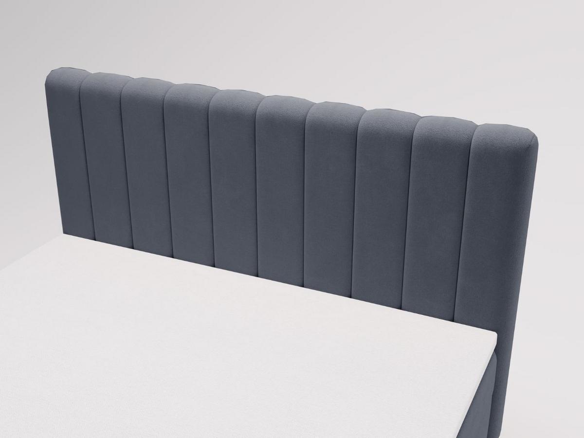 BOXBETT Primavera 140x200 Dunkelgrau - Dunkelgrau, Holz/Textil (140/200cm) - Graingold
