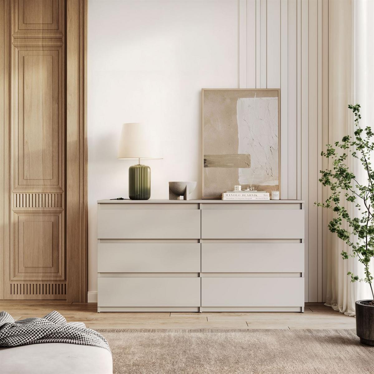 SIDEBOARD HANA M6 Kaschmir 140cm - Kaschmir, Holzwerkstoff (140/74.4/40cm) - Lookway