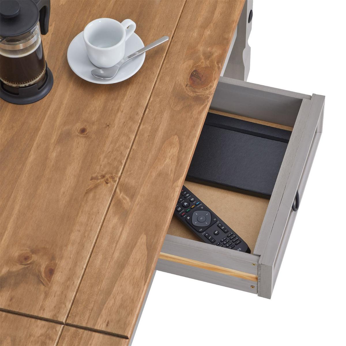 COUCHTISCH RAMON grau - Grau, Holz (50/95/43cm) - CARO-Möbel