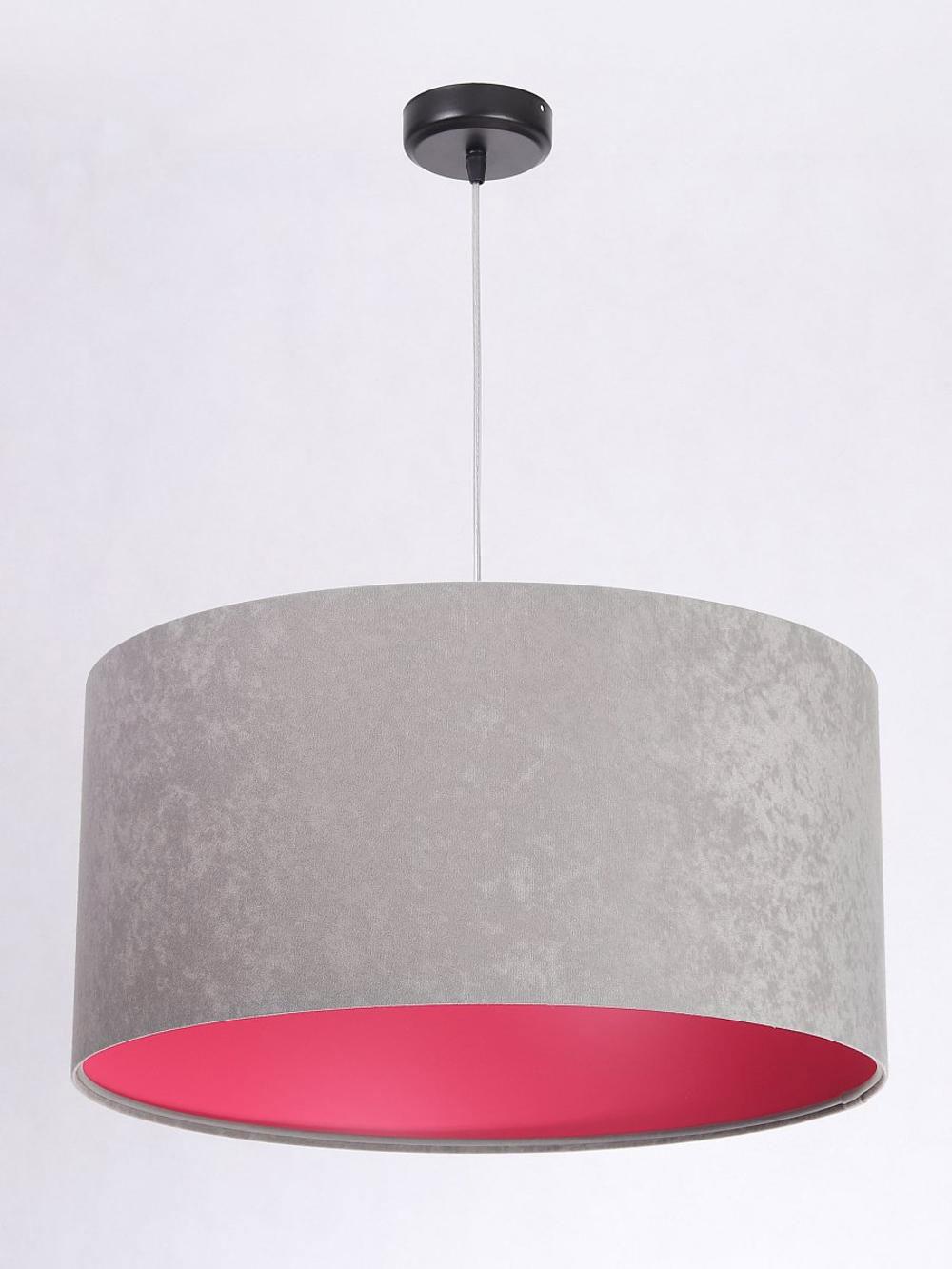 HÄNGELEUCHTE Grau 40/20 cm - Pink/Grau, Kunststoff (40/0.6/20cm) - ONZENO