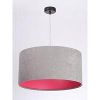 HÄNGELEUCHTE Grau 40/20 cm - Pink/Grau, Kunststoff (40/0.6/20cm) - ONZENO