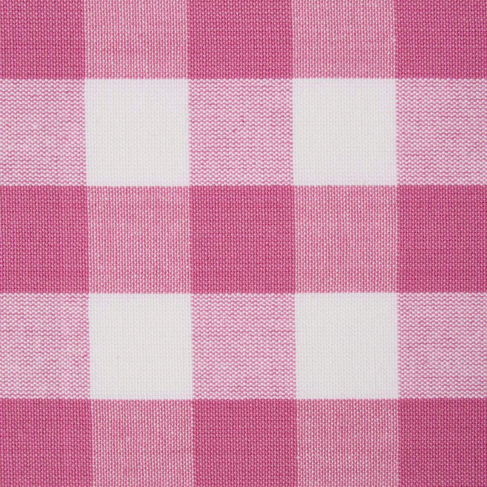 BAUMWOLLSTOFF Meterware pink-weiß kariert, 150 cm - Pink, Textil (150/100cm) - Homescapes