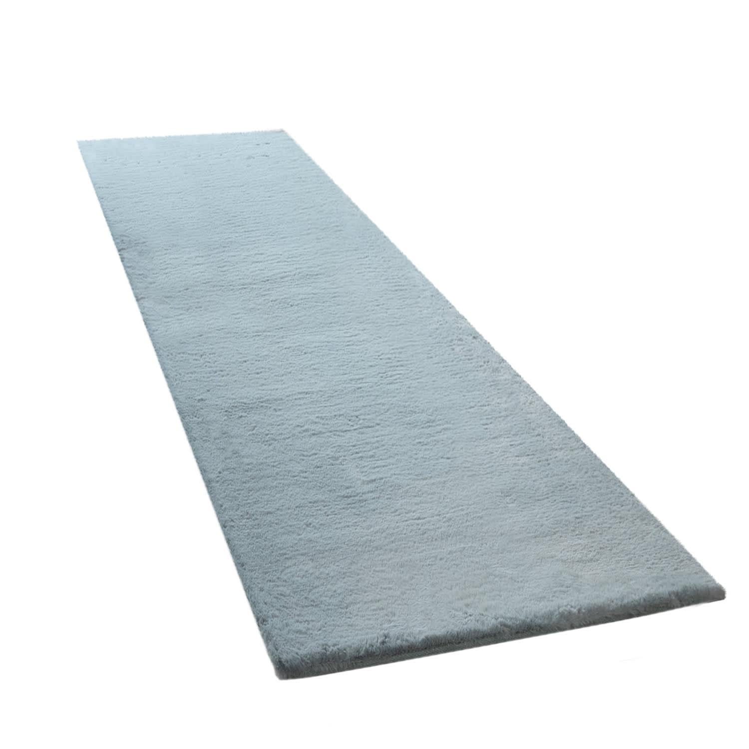 HOCHFLORTEPPICH, einfarbig, Türkis, 80 x 300 cm - Blau, Textil (300/80cm) - KADIMA DESIGN