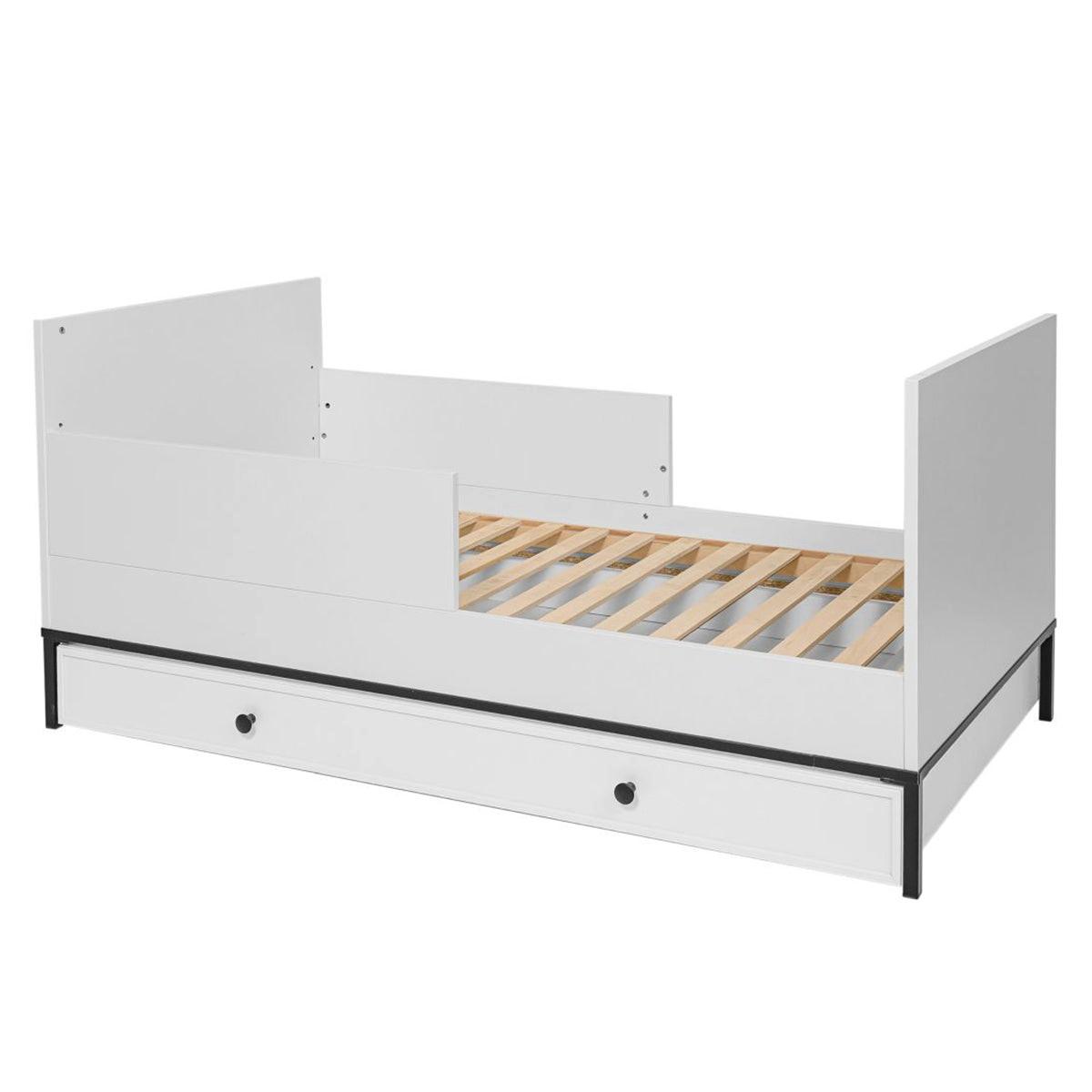 GITTERBETT 70/140 Lumi Weiß und Schwarz - Weiß, Holzwerkstoff (70/140cm) - Petits-meubles
