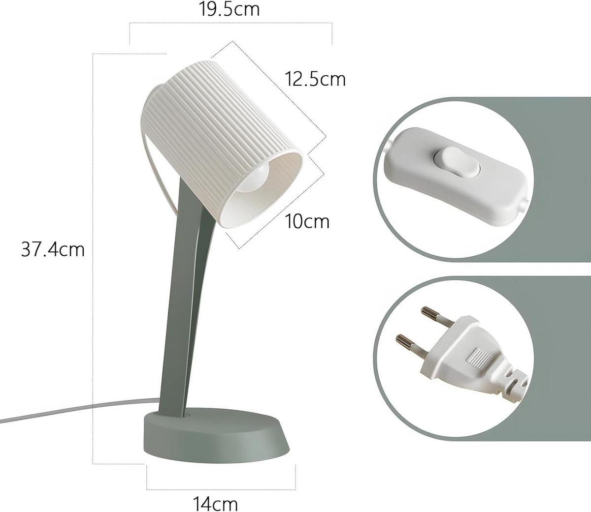TISCHLEUCHTE DYRN 37.4/19.5/14 cm（2er-set） - Grün, Metall (14/37.4/19.5cm) - ZMH
