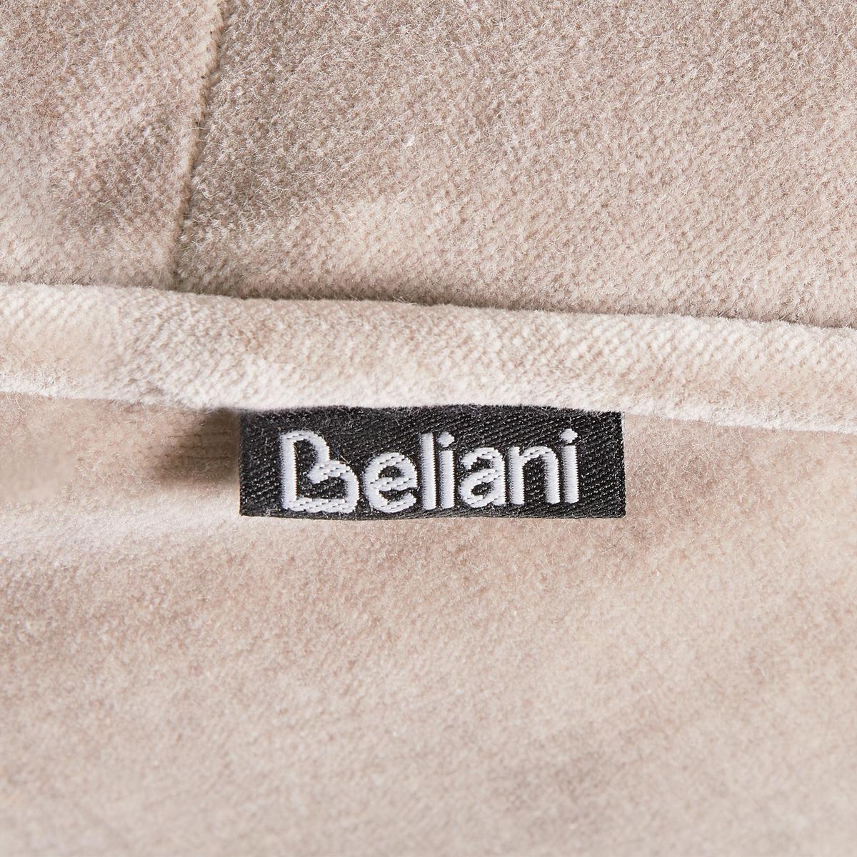 POUF Hellbraun Yulle - Hellbraun, Textil (60/25/60cm) - Beliani