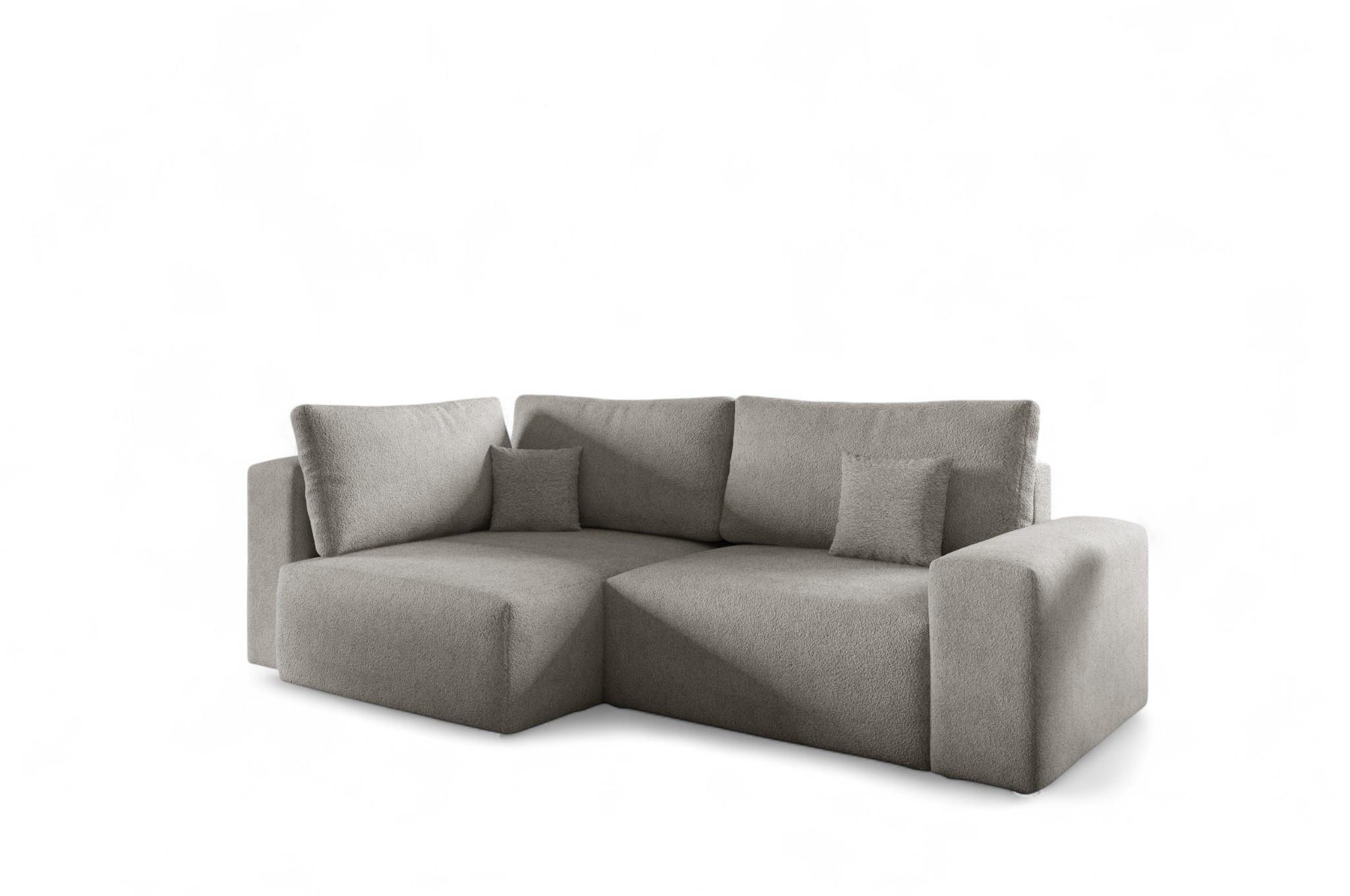 ECKSOFA Arona Mit Schlaffunktion - Beige, Holzwerkstoff/Textil (148/253cm) - Fun Möbel