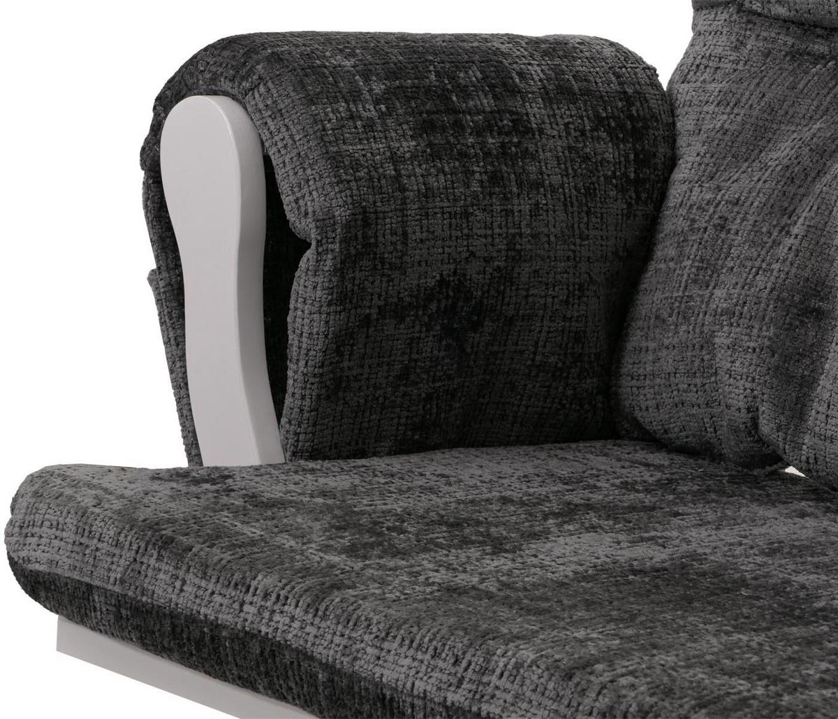 RELAXSESSEL Grau, Weiß - Weiß/Grau, Textil (75/100/71cm) - MCW