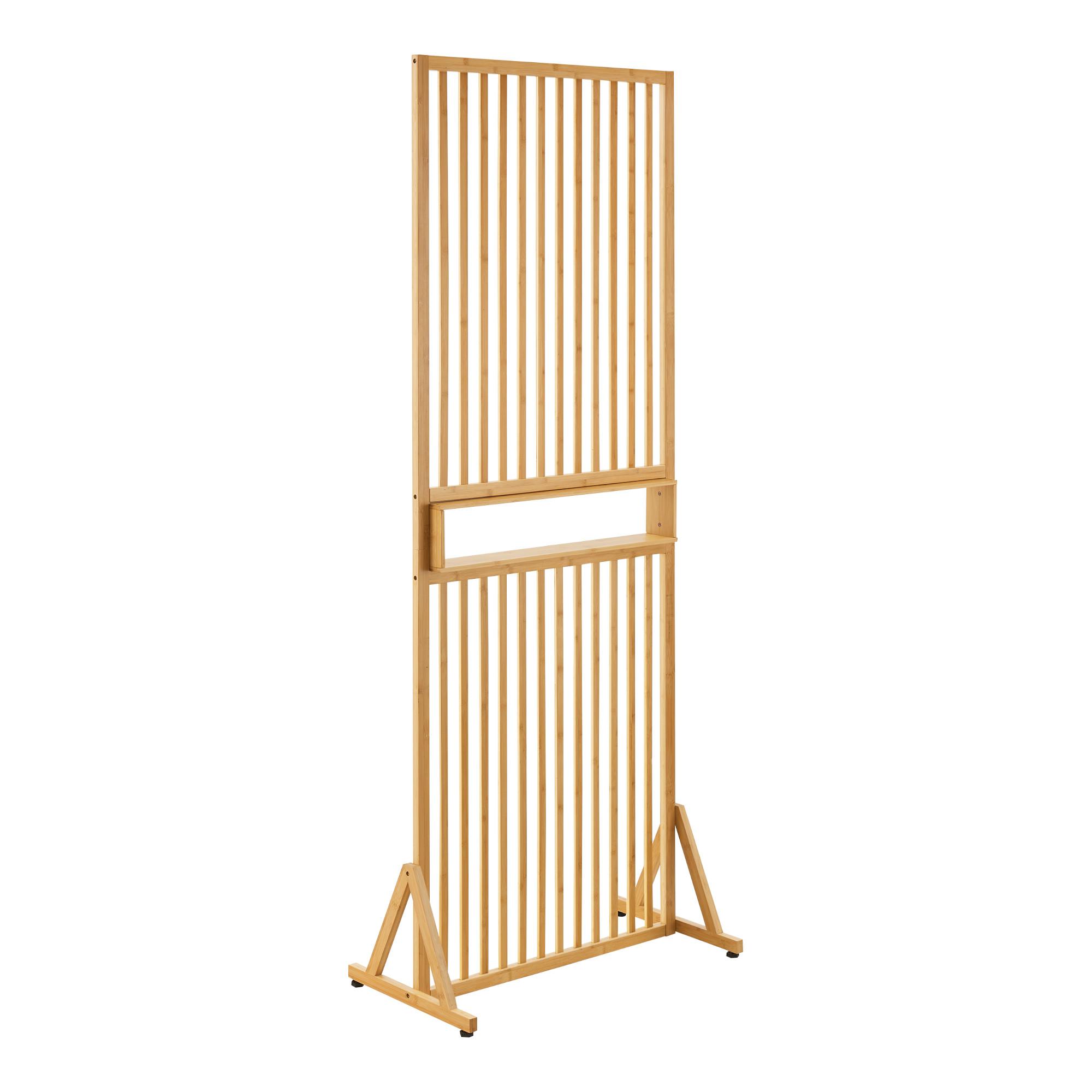 RAUMTEILER Fron - Naturfarben, Holz (75.5/197/40cm) - [en.casa]