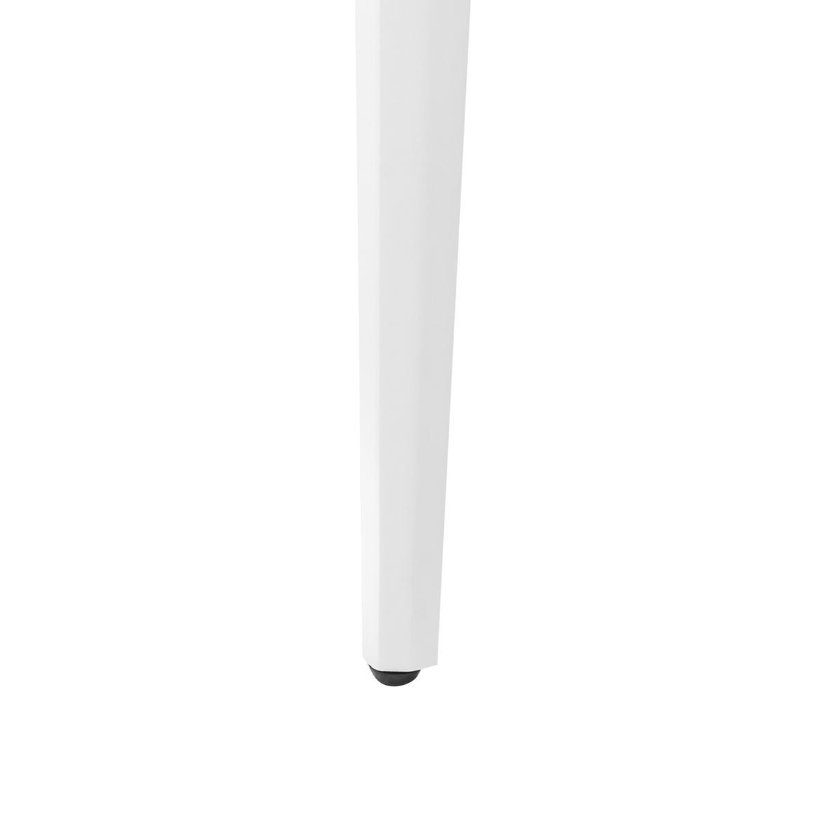 GARTENTISCH 180/90 cm Marmor Optik Weißer Marmor Sovareto - Weiß, Kunststoff (180/90/75cm) - Beliani