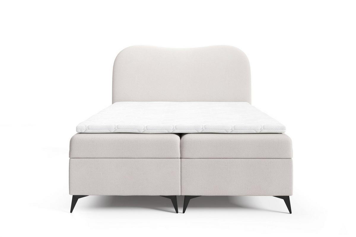 BOXBETT Blair - Grau, Holzwerkstoff/Textil (160/200cm) - Fun Möbel