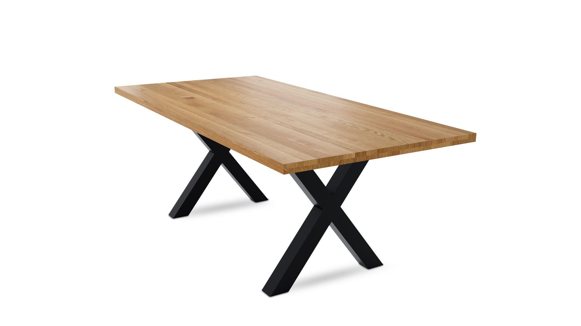 MASSIVHOLZTISCH Daisey 3 220x79x100 Esszimmertisch Wildeiche geölt - Wildeiche, Holz (220/79/100cm) - 58aufmkessel
