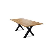 MASSIVHOLZTISCH Daisey 3 220x79x100 Esszimmertisch Wildeiche geölt - Wildeiche, Holz (220/79/100cm) - 58aufmkessel