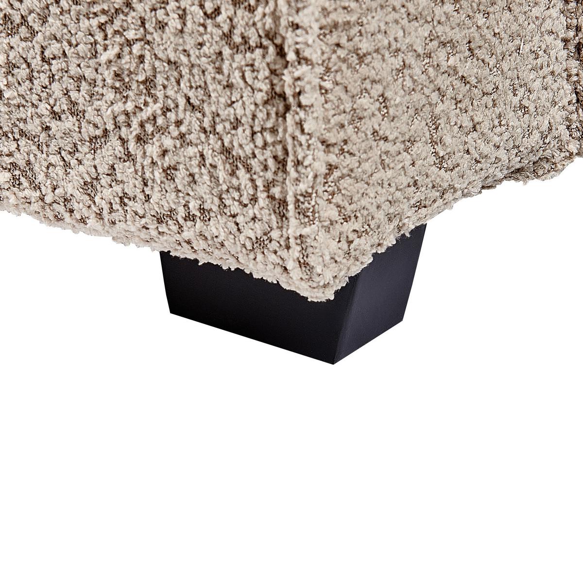 POLSTERBETT mit Lattenrost 180x200 cm Beige Mirande - Taupe, Textil (180/200cm) - Beliani