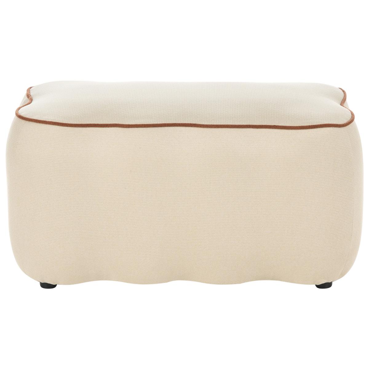 POLSTERBANK Stoff Hellbeige Juno - Beige, Textil (69/38/38cm) - Beliani