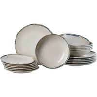 TELLER-SET Alfonso beige 18-tlg. - Beige, Keramik (2/2/2cm) - Ritzenhoff Breker