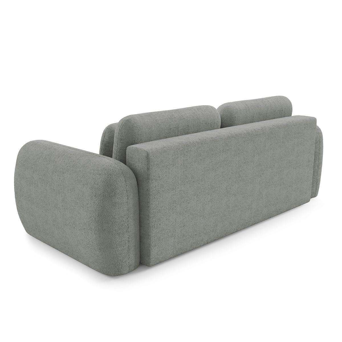 SOFA Cesar 3 Sitzplätze Hellgrau - Grau, Holz (266/95/110cm) - Petits-meubles