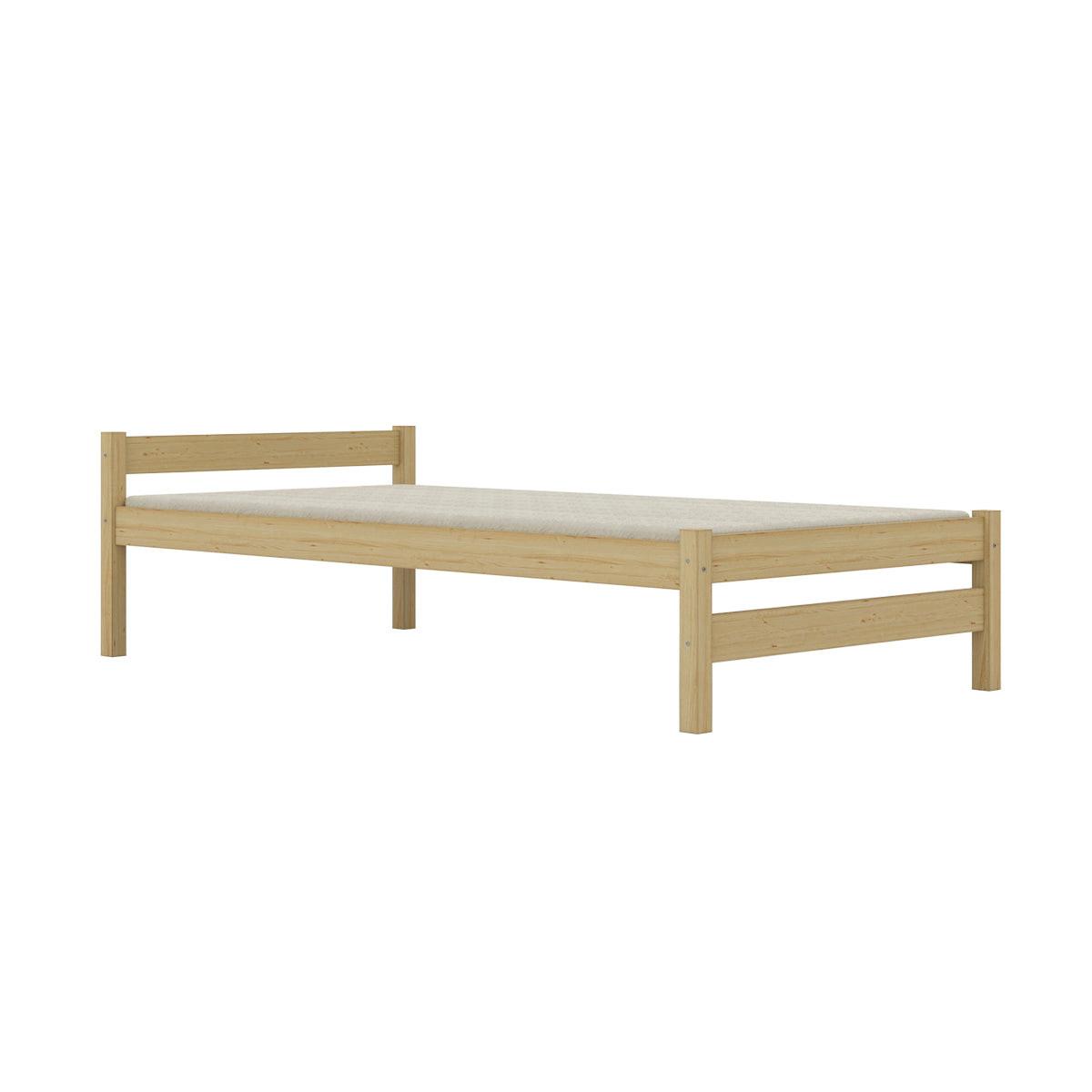 BETT 90/200 Axel Holz - Braun, Holz (90/200cm) - Petits-meubles