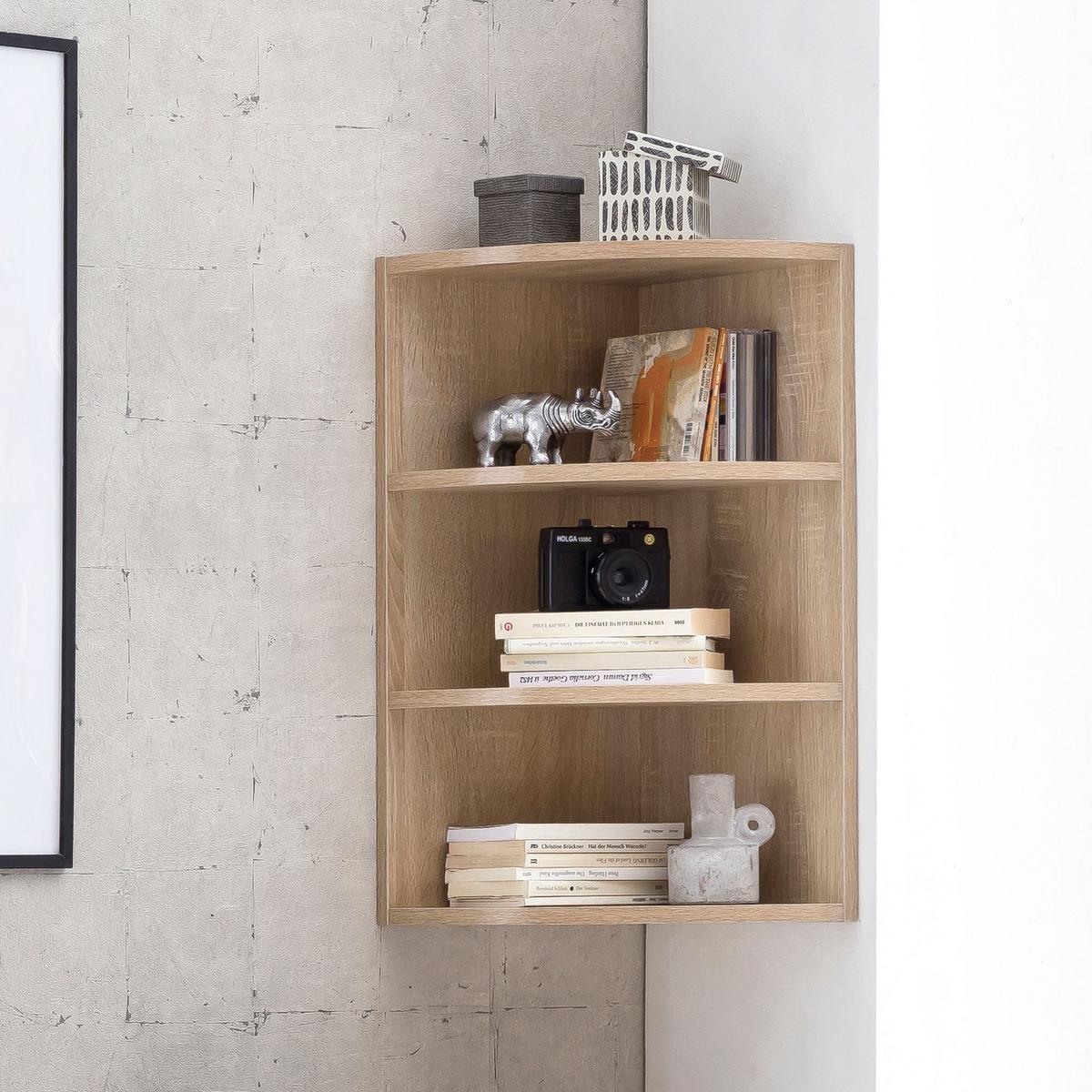 ECKREGAL NIDDA MDF Runder Front Modern, Beige 30x30x60 cm - Beige, Holz (30/60/30cm) - KADIMA DESIGN