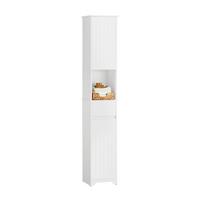HOCHSCHRANK Weiß - Weiß, Holzwerkstoff (30/170/30cm) - SoBuy