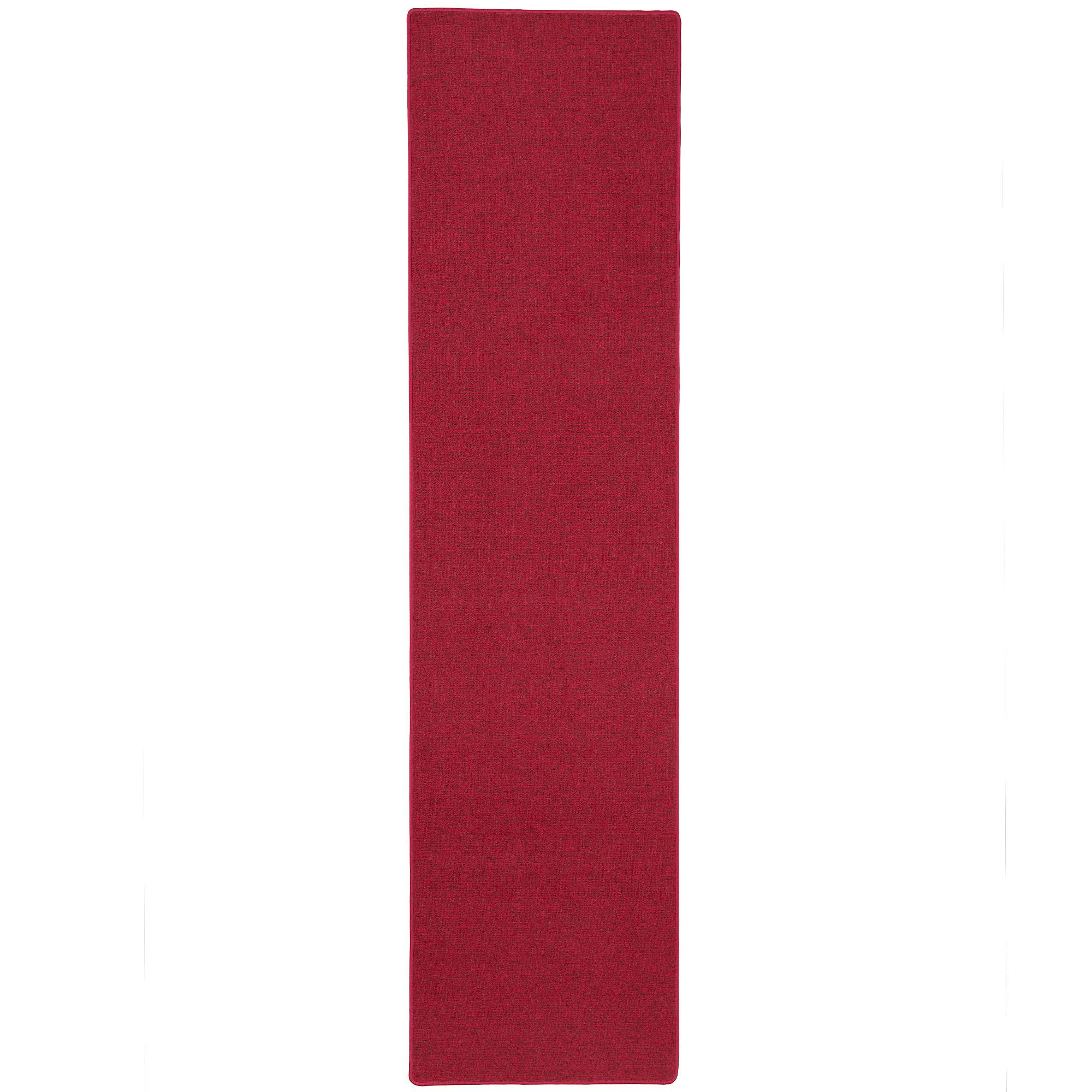 FEINSCHLINGEN VELOUR LÄUFER TEPPICH STRONG - Rot, Textil (80/160cm) - Snapstyle