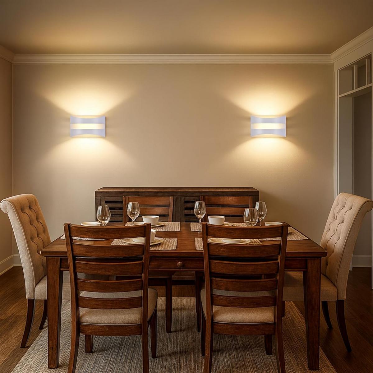 LED WANDLEUCHTE BURTON Ⅲ 21/13/8 cm - Weiß, Metall (13/8/21cm) - Nettlife